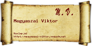 Megyaszai Viktor névjegykártya